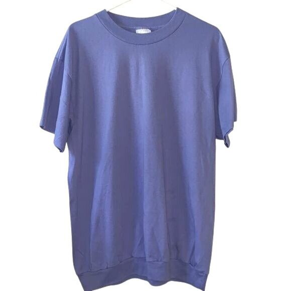 Blair Purple Short-Sleeve Pullover Sweatshirt Size XL Cotton/Polyester Blend - Picture 1 of 7